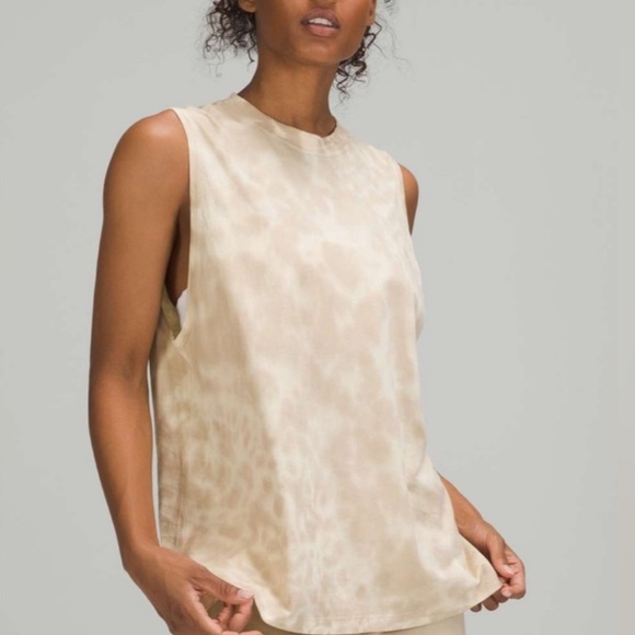 Lululemon NWT All Yours Tank Tie Dye Top Marmoleado Tie Dye Lemon Chiffon Size 4 - Picture 5 of 11